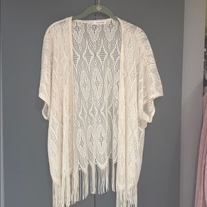 Ivory Boho Lace Kimono